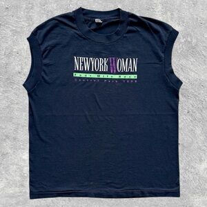 New York Woman Four Mile Race 1988 Screen Stars Sleeveless T-shirt (L fits M)